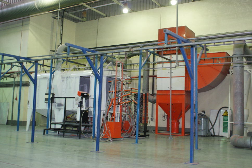 Powder coating line