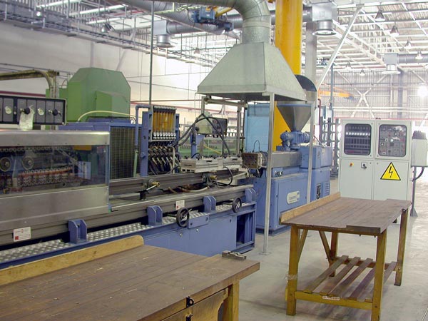 PVC extrusion line