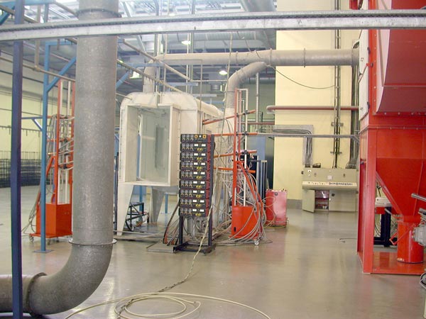 Powder coating line